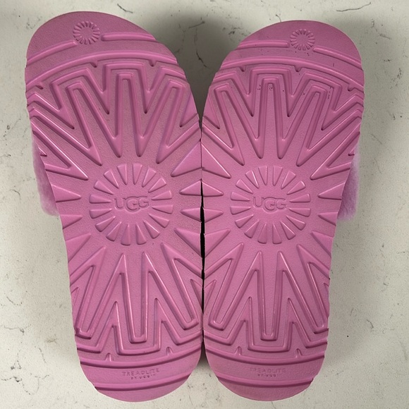 UGG Laton Fur Slide 111236 Wildflower Fluff Size 8 - Picture 16 of 16